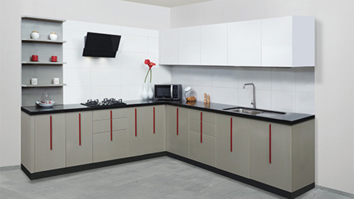 L-shaped Modular Kitchen